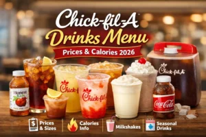Chick-fil-A drinks menu