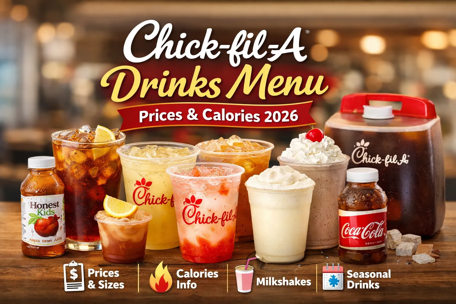 Chick-fil-A drinks menu